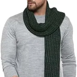 513 Men's Woollen and Acrylic Blend Tie & Die Self Design Muffler,MEN423_P-picture-5