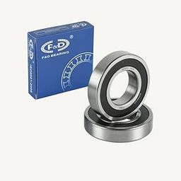 6001 2RS Pack of 10 Deep Groove Ball Bearing Double Side Rubber Shield pre lubricated, Choose F&D bearings for Smooth & Reliable low cost runs.-image-44