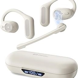 Earaku MicCuff Bluetooth Headset (2025 Industry High Standard Masterpiece with Microphone), Earaku MicCuff Earphones for Single and Dual Earphones, For Single Earphones and Binaural Use, Earhook-16