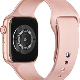 Meliya Silicone Watch Strap Compatible with Apple Watch Series 9 8 7 6 5 4 3 2 1 SE Ultra, Waterproof Watch Band with Rust Free Button for iWatch Straps 40mm 38mm 41mm 44mm 45mm 42mm 49mm-12