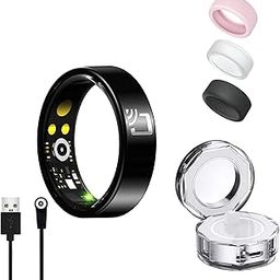 Smart Ring for Men Women, Health Tracker Wearable, IP68 Waterproof Fitness ring, Sleep rings With Charging Case And Ring Protector, Remote Photography, Family Care, No App Fees Exercise Monitor-picture-3