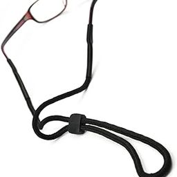 Sporty Black Eyeglass Holder Croakies long String retainer neck strap cord-26