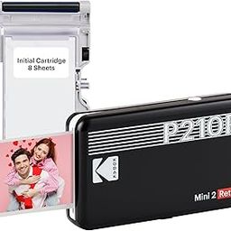 KODAK Mini 2 Retro 4PASS Portable Photo Printer (2.1x3.4 inches) + 8 Sheets, Black-26