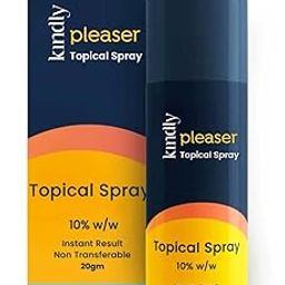 Kindly Pleaser Delay/Topical Spray 20 Gm | Non-Transferrable Spray For Men| Long Lasting Fun | Fast Acting & Prolong Fun | Non Transferable | Alcohol Free | Easy To Carry | Easy To Use-picture-0