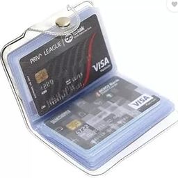 Clear Plastic Credit Card Holder Organizer Case, 10 PVC Pockets Insert (1)-image-83