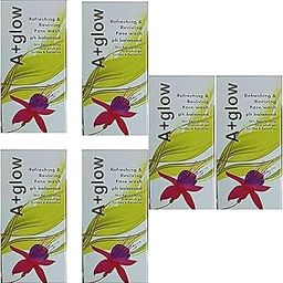 a + glow refreshing and reviving face wash skin rejuvenating and freshness all day use face wash 50g pack of 6-picture-19