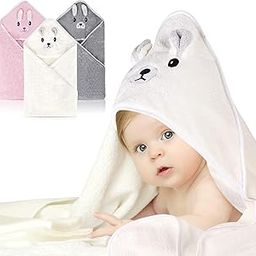 Stmordiya Baby Hooded Towel | Ultra-Soft Newborn Bath with Hood | Cute Printed Towels for Babies | First Essentials (80 x 80 cm)-image-22