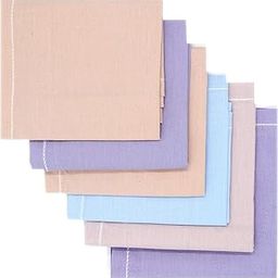 Men's Colored Plain Cotton Handkerchiefs (Pack of 6)-image-62