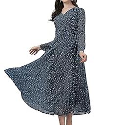 Women's Georgette Floral Printed Flared Stylish Anarkali Gown-picture-12