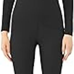 Women’s Ultra Soft Fabric Thermal Innerwear Set Comfy Solid Colored Warm Fleece Lined Base Layer Round Neck Long Sleeved Top & Stretchable Legging Set-43