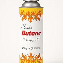 Sapi's 250g Butane Gas Can for Camping Stove High Pressure Flame Portable liquefied Refill Canister Welding Fuel Gas Torch Lighter,Aluminium-image-51