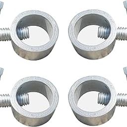 SUPRO 1 Pair to 4 Pair Iron Gym Bar Locks (Fit for 19MM to 26MM Rod Only), Anti-Slip Screw Clamp Lock for Dumbbell Weight Lifting (4 Pc)-15