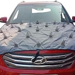 Car Bonnet Cover For Protection From Dogs Pets, Dust And Uv Rays (60 Inch X 43 Inch) Universal Size For Car Bonnet., Grey-15