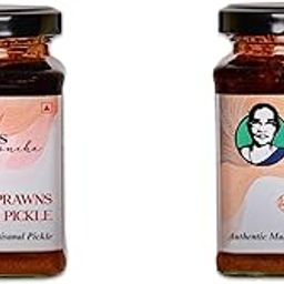Fish Pickle Combo - Mai's Lonche || Prawn Pickle || Chicken Pickle || Gift || Sea food Healthy Pickles || No Preservative pickle || 250 x 2 Grams || (Pack of 2)-image-48