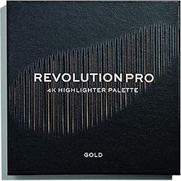 Revolution Pro 4k Highlighter Palette, Gold, 16g-26