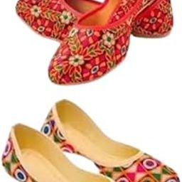 Sharma Enterprises Attractive Women Juttis & Mojaris I Pack of 2 I-image-93