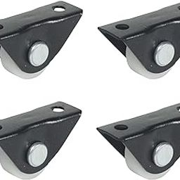 Caster wheel Ball castor PU-Wheels plate Fix Moving Castors Single Wheel plate for table sofa, pack of 4 casters Wheels up to 80kg load capacity per set-image-69