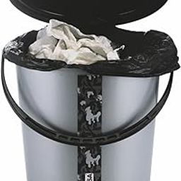 Nayasa Army Pedal Bin- 16.4 Ltrs | Dustbin with Lid | Garbage Waste Bin with Handle | For Kitchen-Bathroom | Strong & Durable | Black-image-16