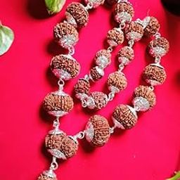 Rare Gems Gallery One to Twenty One Mukhi Rudraksha Original Certified by Lab Indrani Mala with 1 Mukhi GOL Dana Gauri Shankar & Ganesh Rudraksha for Men Women 1 से 21 मुखी रुद्राक्ष इन्द्राक्षी माला-53