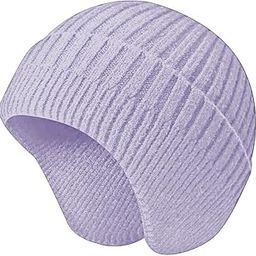 Women Winter Beanie Knit Hats Earflaps Helmet Liner Skull Caps Soft Wool Warm Slouchy Casual Outdoor Woolen Ear Covers Head Warmer for Men | Freesize-image-61