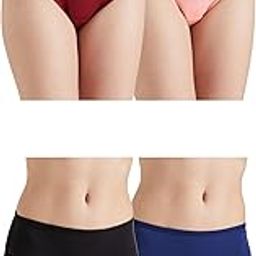 Blend Classic Solid Hipster Cotton Stretch | Printed Underwear | Panties tor Women | Daily Use | Ultra-Soft Waist Elastic | Combo (Pack of 4)-image-33
