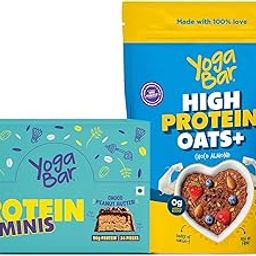 Yogabar 20g Protein Oats Plus, Choco Almond with Choco Peanut Butter Mini Bars, 24 Pieces-image-50