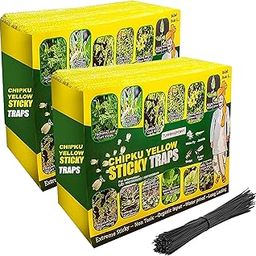 Chipku A5 Yellow Sticky Trap for Insects Pack of 50 Sheets| for Garden & Agriculture to Control Whiteflies, Aphids, Thrips, Jassids| Fly Catcher Insect Catcher Glue Trap for 100% Results-image-17
