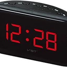 ATORSE® Am/Fm Digital Dual Alarm Clock Radio +1.2 Big Led Display Us Plug Red-image-33