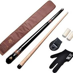 LGB Combo American Pool Cue Metal Joint 12Mm,Black Cue Cover,Glove,Chalk Holder N 2 Tips-picture-32