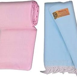 Bhagalpuri Handloom Organic Summer|AC Chadar|Comforter Dull Andi Silky Exclusive Combo Pack 2 (Size 220x125cm) (Pink-BLUEEE)-image-34