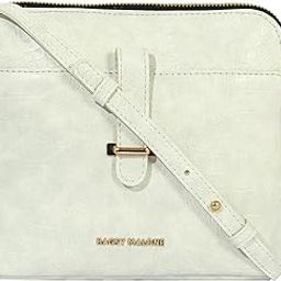 Bagsy Malone Vegan Leather Handicrafted Crossbody Sling Bag | Single Sling Bag (Croco White)-image-37
