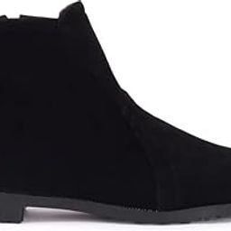 Women & Girls Ankle Length Stylish Velvet Round Toe Casual Boots-image-2