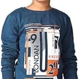 TotzTouch Boys Full Sleeves Sweatshirt Cotton Graphic Printed Designs Tees | Latest Stylish Sweat T Shirt | Hypoallergenic Breathable Skin Friendly Fabric (Size Option 3 Years to 15 Years)-image-11