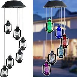 Led Wind Chime Lights, Beautiful Colorful Wind Chime Solar Lamp, Christmas Garden, Home Decor, Porch-image-53