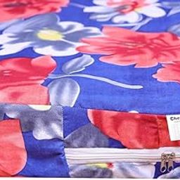 CheckMe Glace Cotton Mattress Cover/Bed Cover, Breathable King Size Bed Mattress Protector with Zip/Chain 72x75x10 Inch, 6x6.25 Feet, Multicolor-image-93