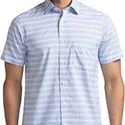 Tailored Fit Medium Blue Formal Shirt for Men-image-20