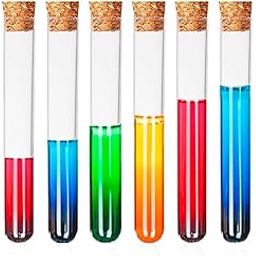 Bello Borosilicate Glass Test Tubes 18mmX150mm with Cork Stoppers Pack Of 16pcs Good Sealing Clear Test Tubes with Lids Small For School College Lab Laboratory-picture-24