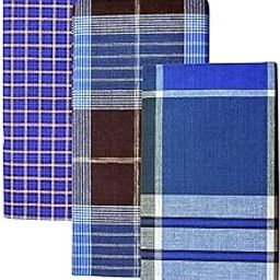 Cotton Multicolour Lungies for Men Free Size Stitched Lungi/Kaili/Mundu/Dhoti (Check Design 3)-picture-11