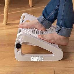 CLAPONE Foot Rest Adjustable Foot Rest for Office Chair/Ergonomic Footrest Under Desk/Foot Massage Roller/Foot Stool/Foot Stool for Home/Chair Footrest for Leg Rests/6 Heights Leg Resting Stool(Grey)-picture-15