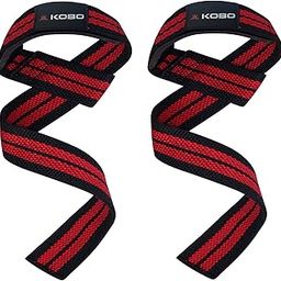Kobo WTA-03 Cotton Weight Lifting Strap (Black/Red)-image-51