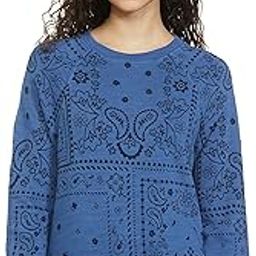 Womens Printed Cotton Crew Neck Regular Fit Sweatshirt-image-23