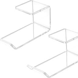 Headphone Stand Wall Mount (Under The Desk - Pack of 2, Clear) (pack of 2)-picture-11