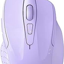 TECKNET USB Wired Mouse, 6-Button Corded Mouse with 4 Adjustable DPI, Optical Computer Mouse with Ergonomic Design and 5FT Cord for Laptop, Chromebook, PC, Desktop, Mac, Notebook -LT.Purple-0