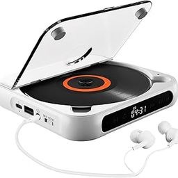 Boomboxes - CD Player Portable BT51 Desktop CD Player FM for Home with AB Repeat Timer Builtin HiFi Speakers with LCD Display-22