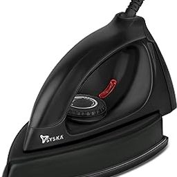 Syska SDI 350 CLASIQUE 1000 W Non-Stick Heavy Duty German Coating Dry Iron (Black)-image-21
