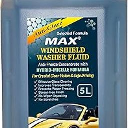 MAX Windshield Washer Fluid Concentrate (5 Ltr) - Anti-Freeze Concentrate with Hybrid-Micelle Formula for Crystal Clear Vision and Safe Driving-11