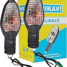 NIKAVI INDA21 Blinker Indicator Assly. Compatible for Bajaj Discover ST (Set of 2)-0