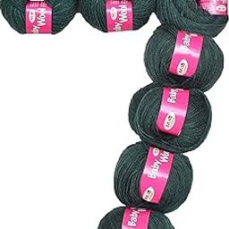KNIT KING 100% Acrylic Wool Deep Grey 7 Pc Baby Wool 4 ply Wool Ball Hand Knitting Wool/Art Craft Soft Fingering Crochet Hook Yarn-EC Art-ABJH-image-27