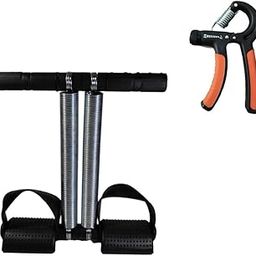 Vuvail Tummy Trimmer Black Double Spring| Hand Gripper| Combo Set For Men And Women| Core Strength Workout| Fittness Tools for Home Gym| Abdominal| Chest| Finger| Back| Legs| Arm| Wrist| Weight Loss Exercise Kit| Adjustable Grip Strengthener-image-23
