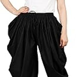 Women's Rayon Traditional Dhoti Pants Patiala Salwar Bottom Wear | Ethnic Wear Relaxed Stylish Loose Fit | Harem Pants-image-16